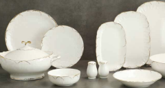 Evaliza Queen’s Gold 60 Parça Yemek Takımı