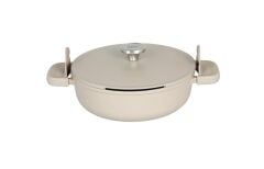 Berghoff Leo Phantom 28Cm Kapaklı Yapışmaz Sote Tenceresi Latte 4.7L