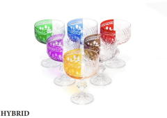 Bohemia Hybrid Renkli Kesme Dondurmalık / Çerezlik 200ml