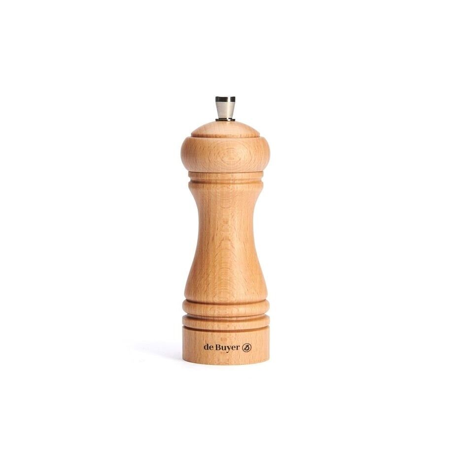 De Buyer Karabiber Değirmeni Naturel Ahşap 14 cm
