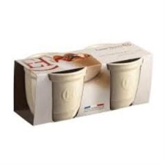 Emile Henry Fırın Kabı Ramekin No.8 2´li Set Ekru/Clay  0,17 Lt Ç:8,5 -Y:7 cm
