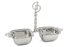Mikasa Moor Darly Gümüş Metal 2li Çerezlik 31x11x21cm