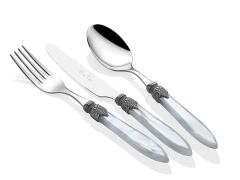 Rivadossi Laura Beyaz 75 Parça Çatal Bıçak Seti