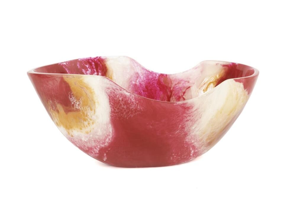 Mikasa Moor Kırmızı Beyaz Kase 33x24x15cm