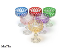 Bohemia Matia Renkli Kesme Dondurmalık / Çerezlik 200ml