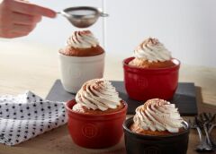 Emile Henry Fırın Kabı Ramekin No.10 Burgundy 2 Li Set-EH344010