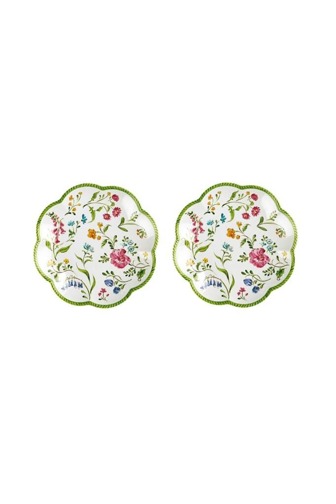Lucky Art Laurus Melamın 23Cm 2Lı Tabak Seti