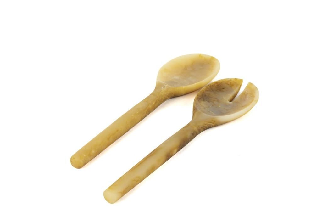 Mikasa Moor Kahve Beyaz Salata Servis Kaşığı 8x27cm