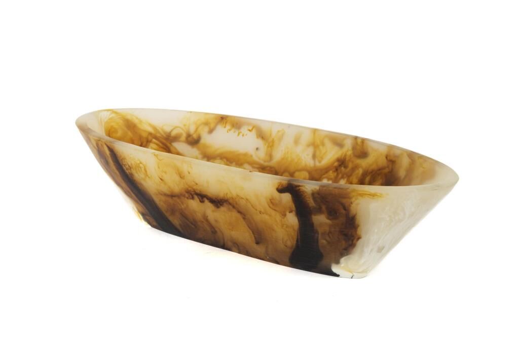 Mikasa Moor Kahve Beyaz Kayık Kase 14x39x10cm