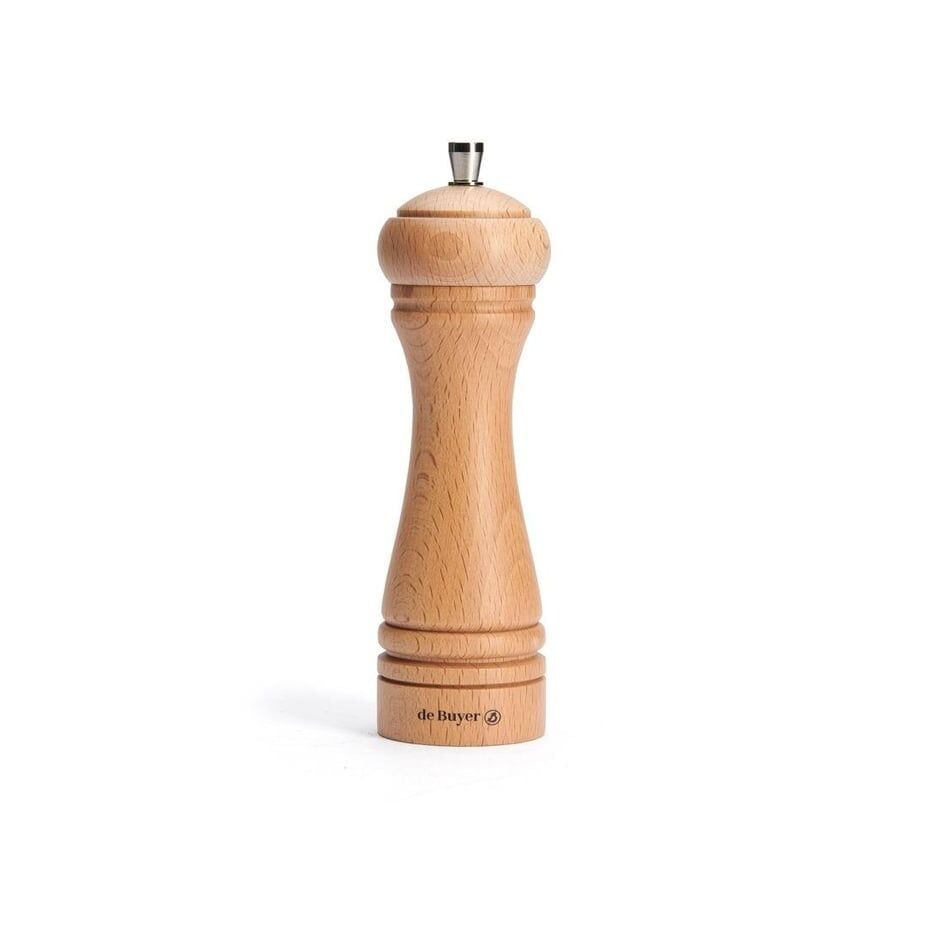 De Buyer Tuz Değirmeni Naturel Ahşap 18 cm