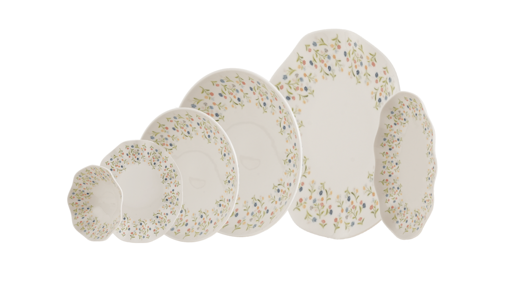 Leggno Harmony Flora 26 Parça Yemek Takımı-HRMFL1171SET26