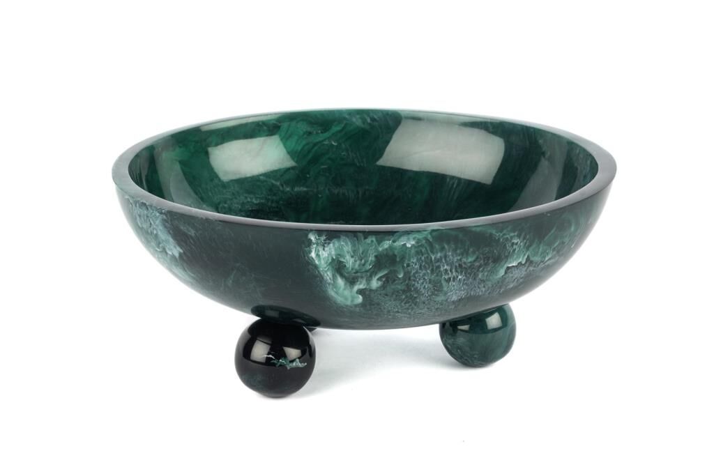 Mikasa Moor Petrol Yeşil Üç Ayaklı Kase 25x29x13cm