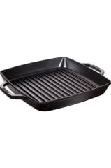 Staub Döküm Izgara Tava Çift Kulp Siyah 28 Cm