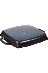 Staub Döküm Izgara Tava Çift Kulp Siyah 28 Cm