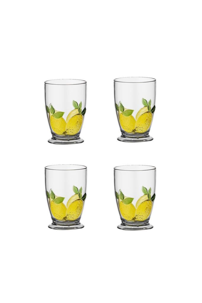 Lucky Art Lımora Akrilik 475Ml 4Lü Su Bardağı Seti