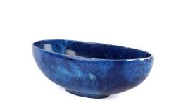 Mikasa Moor Koyu Mavi Oval Meyvalık 21x38x13cm