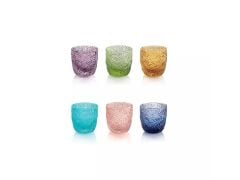 Ivv Trıcot 6Lı Set Renklı Kahve Yanı Su Bardak 7,5 Cl