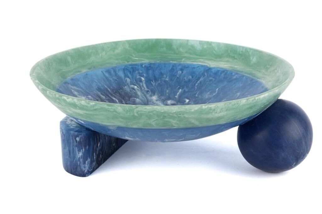 Mikasa Moor Mavi Yeşil Ayaklı Meyvalık 33x12cm