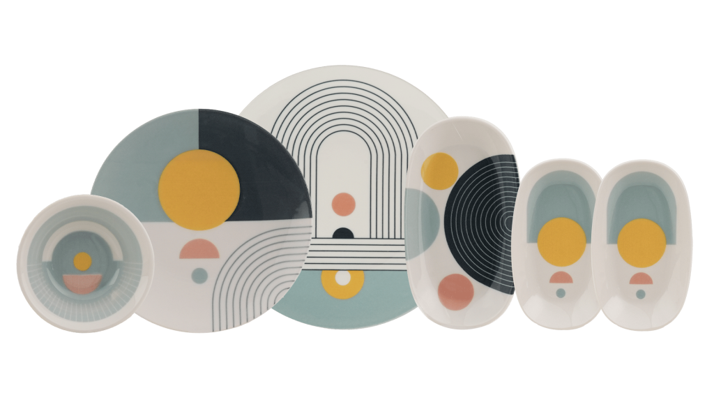 Leggno Dreams Sunset 15 Parça Kahvaltı Takımı-DRMSS1171SET15