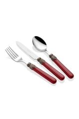 Rivadossi Classic Bordo 24 Parça Çatal Bıçak Takımı