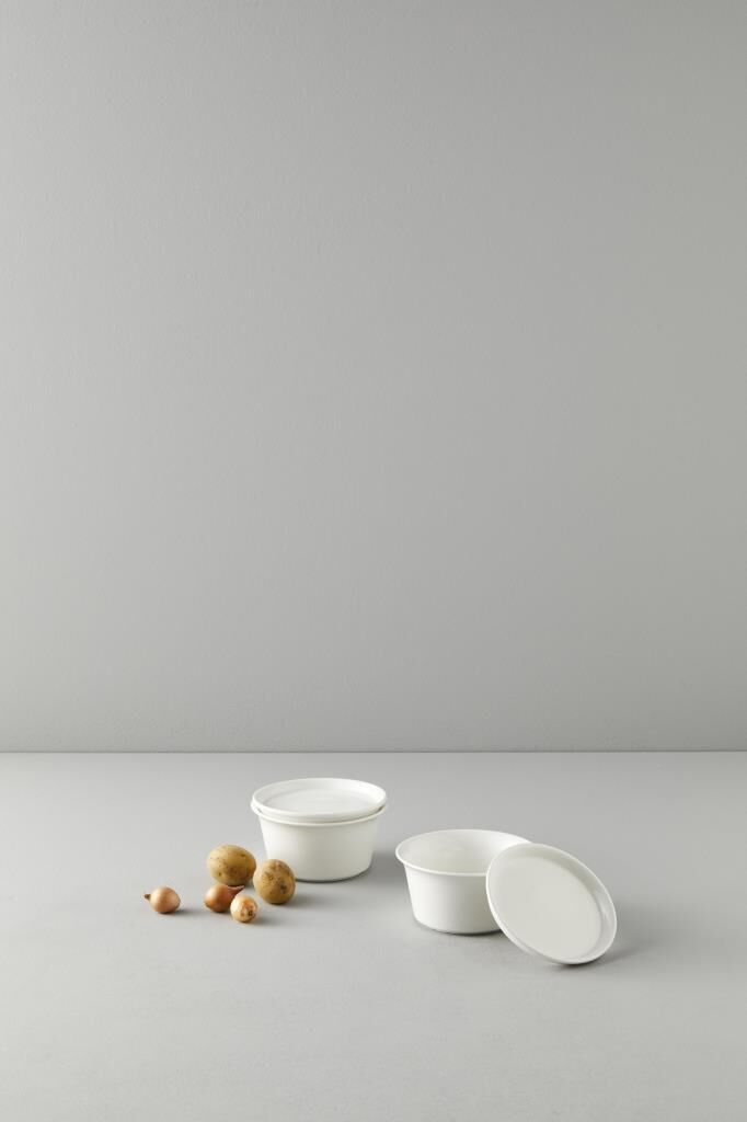 Be Original Pera 12Cm 2'Li Yuvarlak Kapaklı Saklama Kabı