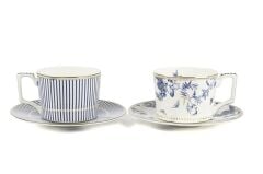 Mikasa Moor Fili e Fiori Mavi Beyaz 2li Çay Seti 220 cc