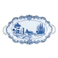 Lucky Art Florance Bone 17Cm Oval Servis Tabaği