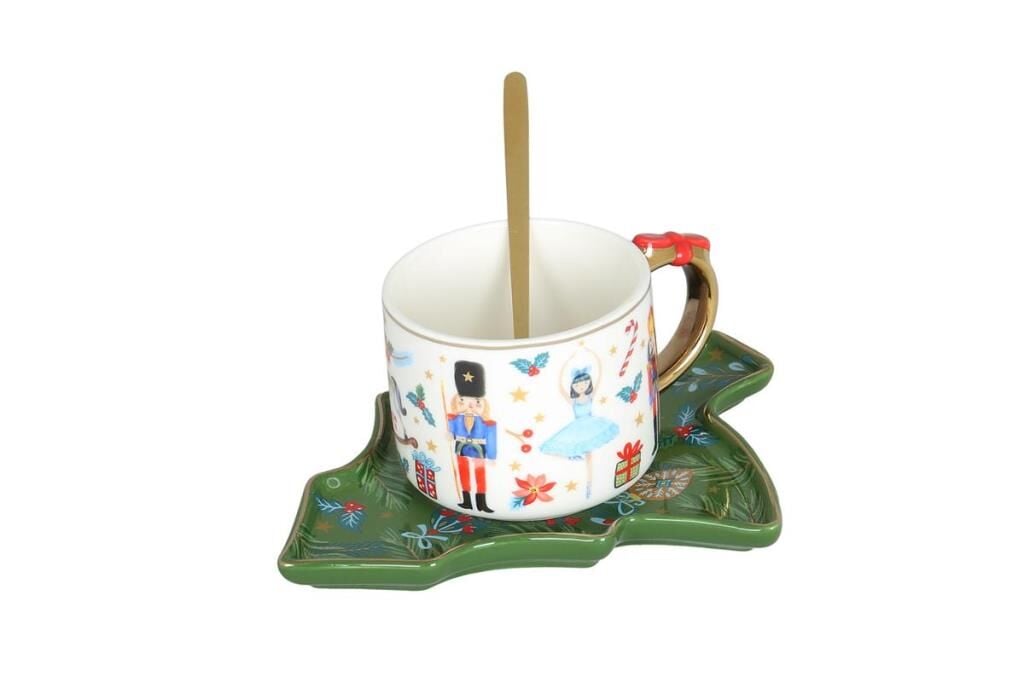 Lucky Art Jollına Bone Çam Ağacı Tabaklı Fincan 250Ml