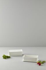 Be Original Pera 20Cm  2'Li Dikdörtgen  Kapaklı Fırın & Saklama Kabı