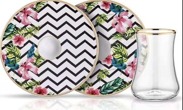 Koleksiyon Çay Seti 6Lı Dervish Hawai Parlak Altın