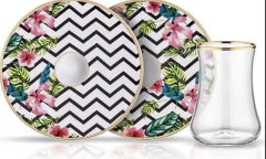 Koleksiyon Çay Seti 6Lı Dervish Hawai Parlak Altın