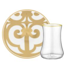 Koleksiyon Dervish Cay Seti 6Li Gold Leaf Parlak Altin