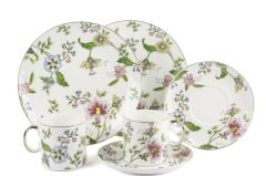 Mikasa Moor Florid 2li Çay Fincanı 180cc ve 2li Pasta Tabağı Seti 21cm 6 Parça