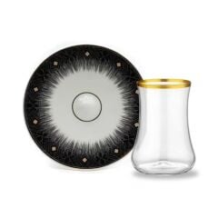 Koleksiyon Dervish Diamond Black Çay Seti