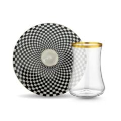 Koleksiyon Dervish Dama Altın 6lı Çay Seti