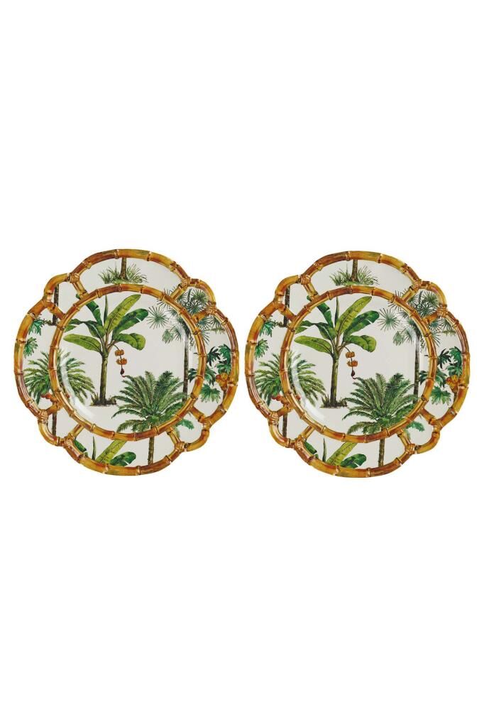 Lucky Art Palma Melamın 28Cm 2Lı Tabak Seti