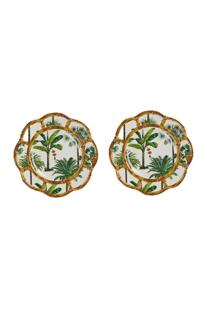 Lucky Art Palma Melamın 23Cm 2Lı Tabak Seti