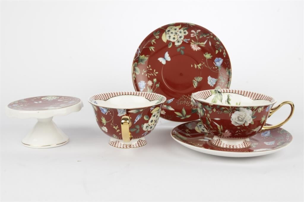 Mikasa Moor Ruby Garden 2li 5Prç Çay Fincan Seti 200cc