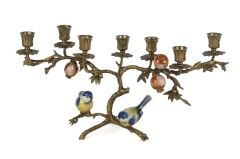Mikasa Moor Bronz Kuş Nar Şamdan 48x24cm