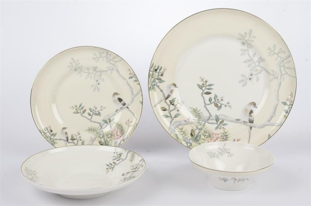 Mikasa Moor Bird Garden Krem 24 Parça Yemek Takımı