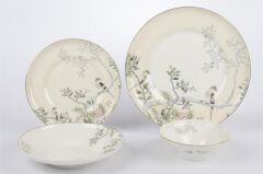 Mikasa Moor Bird Garden Krem 24 Parça Yemek Takımı