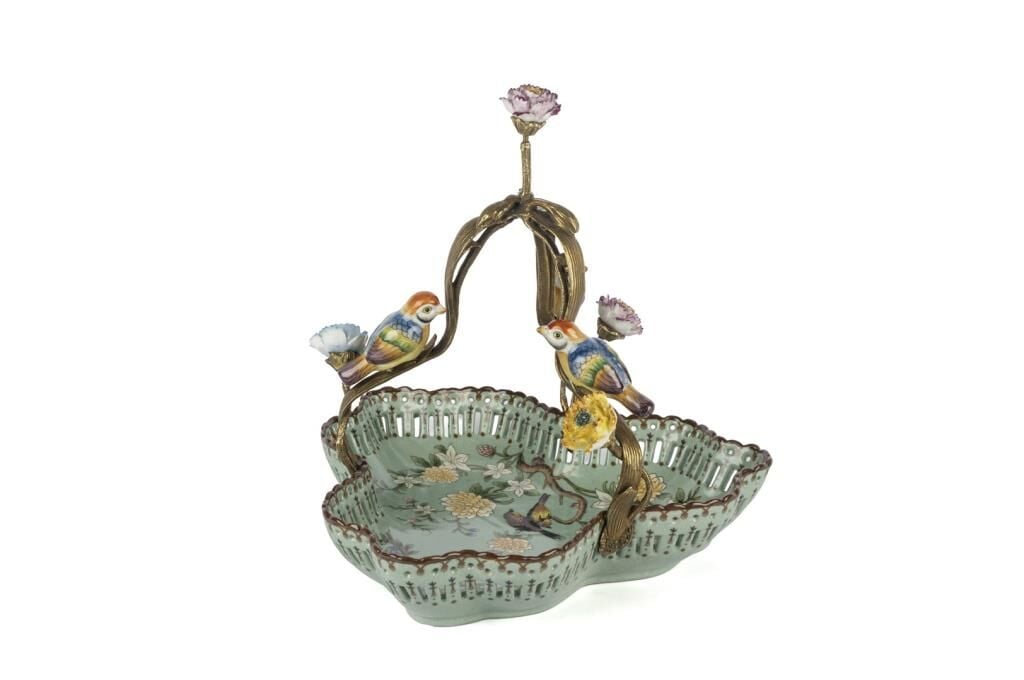 Mikasa Moor Yeşil Kuş Çiçek Desenli Dek Tabak 30x29cm