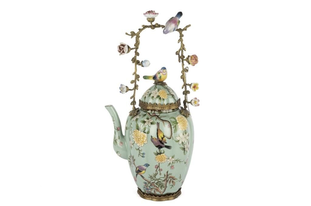 Mikasa Moor Yeşil Kuş Çiçek Saplı Çaydanlık 22x43cm