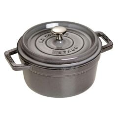 Staub La Cocotte Döküm Tencere | Grafit Gri | 20 Cm | 2.2 L | Yuvarlak-405093040