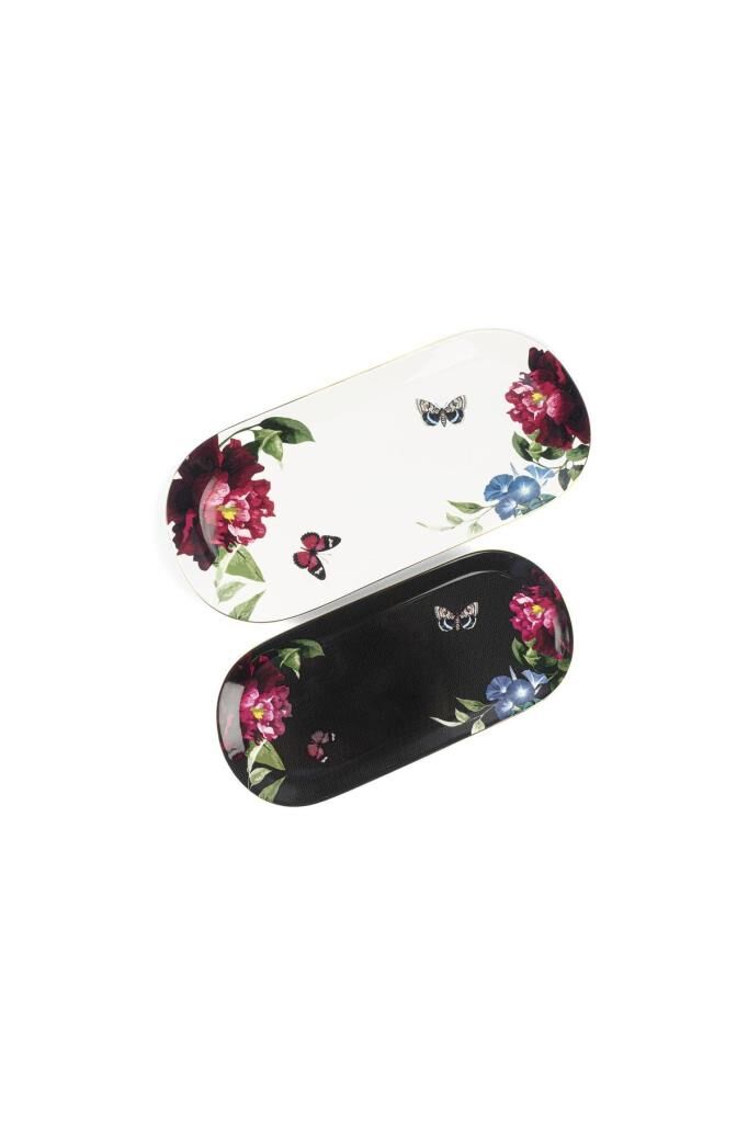 Mikasa Moor Nero 2Li Oval Servis Tabağı 20X43 16X34Cm