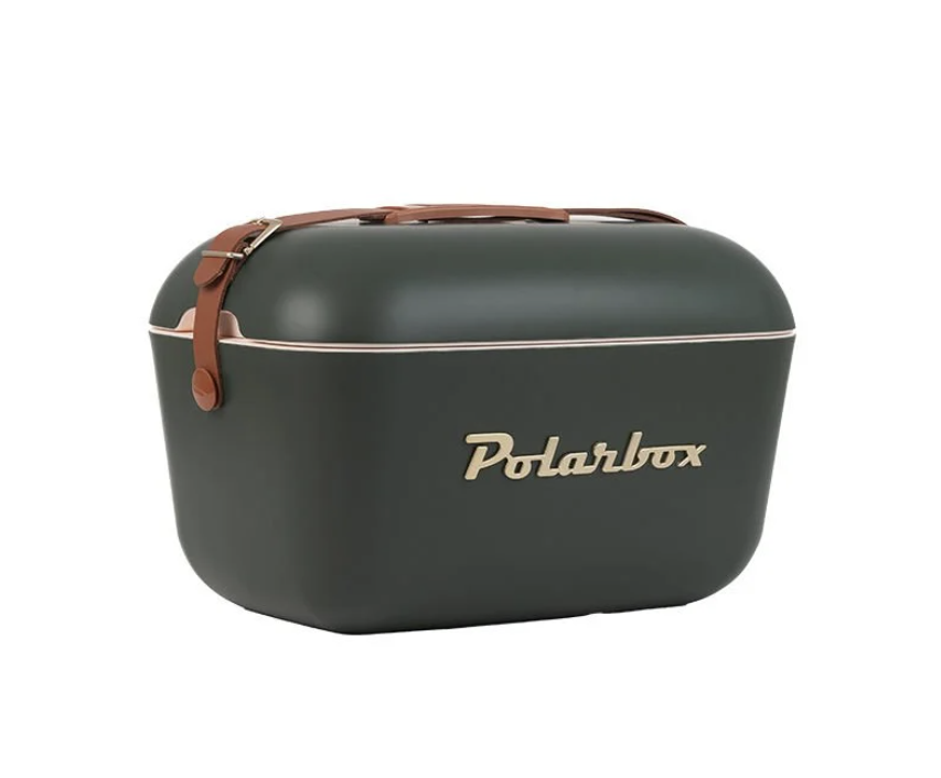 Polarbox Green Forest Gold Deri Kayışlı Soğuk Ve Sıcak Tutucu Termal Çanta 12 L