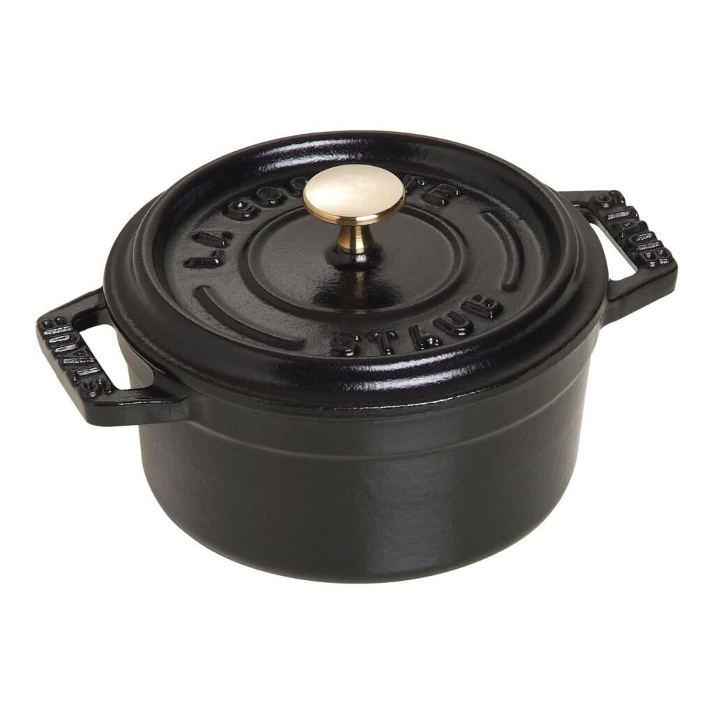 Staub La Cocotte Mini Döküm Tencere Siyah 10cm-405001010