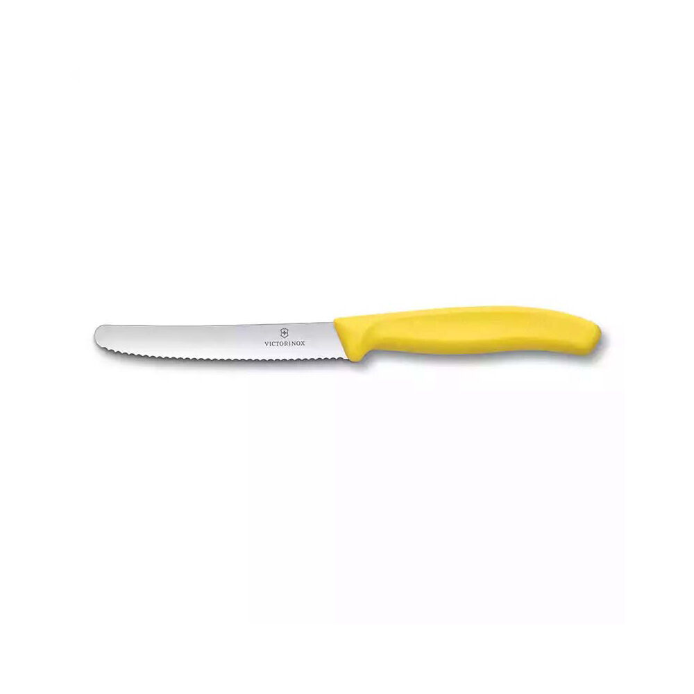 Victorinox 6.7836.L118 11cm Sarı Tırtıklı Domates ve Sofra Bıçağı
