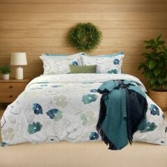 Sarev Fırst Bloom Nostaljı Saten Nevresim Takımı Çift Kişilik 4, .Yeşil