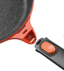 Berghoff Gem Virgo Turuncu 24Cm Çıkarılabilir Saplı Döküm Tava